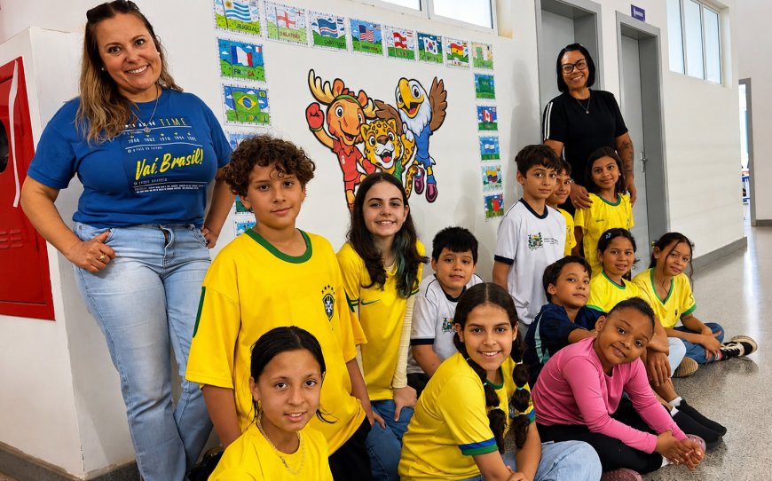 Copa do Mundo movimenta escolas municipais com atividades pedagógicas