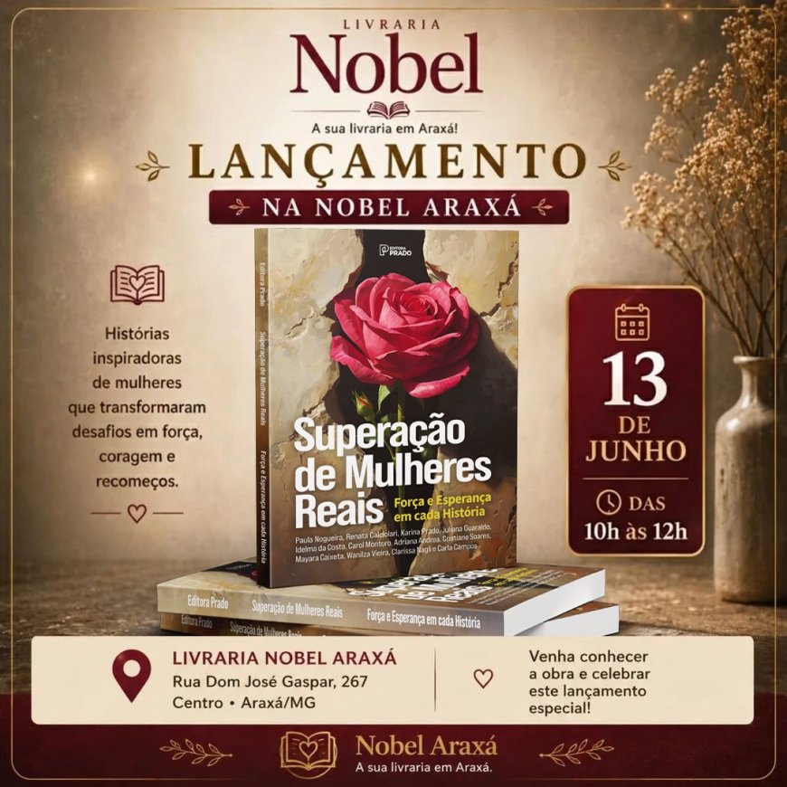 Relançamento do Livro Superação de Mulheres Reais na Livraria Nobel